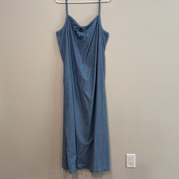 Eddie Bauer Denim Blue Maxi Dress - Picture 1 of 5